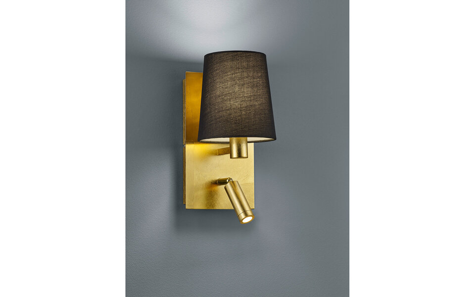 HLW LED LED Wall Lamp Matte Gold with 3W LED, Warm White 3000K, OSRAM - Trion Marion