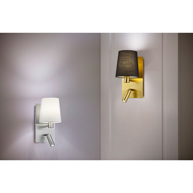 HLW LED LED Wall Lamp Matte Gold with 3W LED, Warm White 3000K, OSRAM - Trion Marion