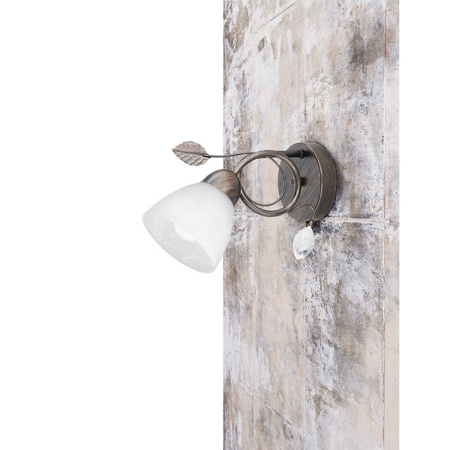 HLW LED LED Wall Lamp Trion Trada - Antique Rust Color, E14 Fitting & Aluminum HLW LED LED Wall Lamp Trion Trada - Antique Rust Color, E14 Fitting & Aluminum