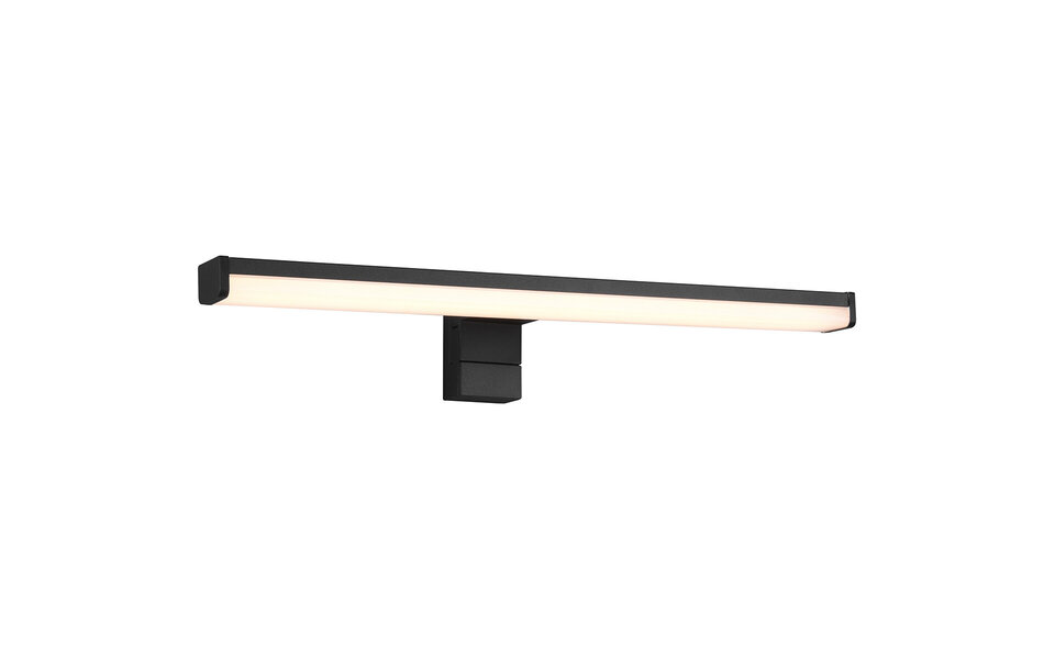 HLW LED LED Mirror Light Matte Black - Warm White 3000K - Splashproof IP44 - 7.5W LED HLW LED LED Mirror Light Matte Black - Warm White 3000K - Splashproof IP44 - 7.5W LED