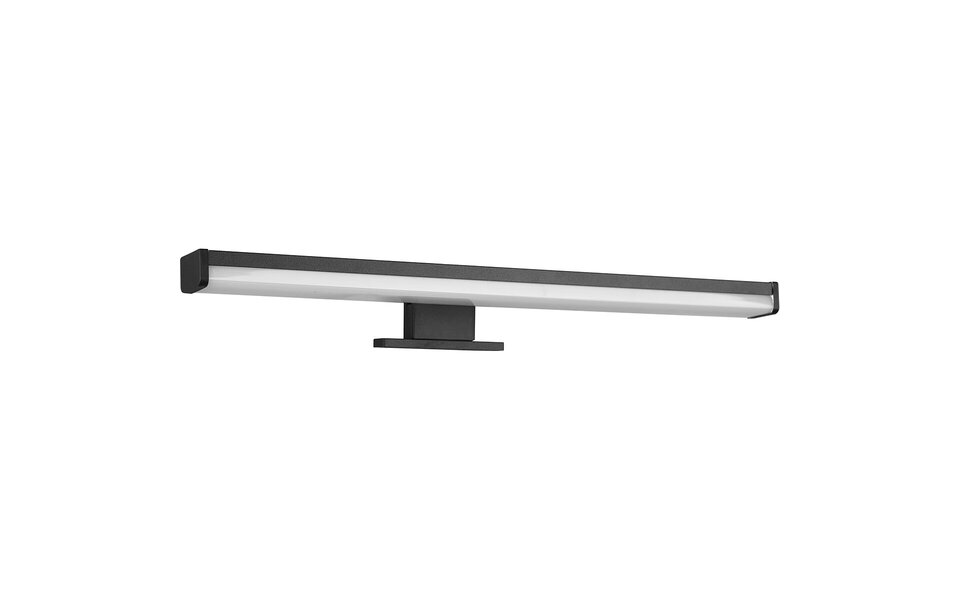 HLW LED LED Spiegelverlichting Mat Zwart - Warm Wit 3000K - Spatwaterdicht IP44 - 7.5W LED