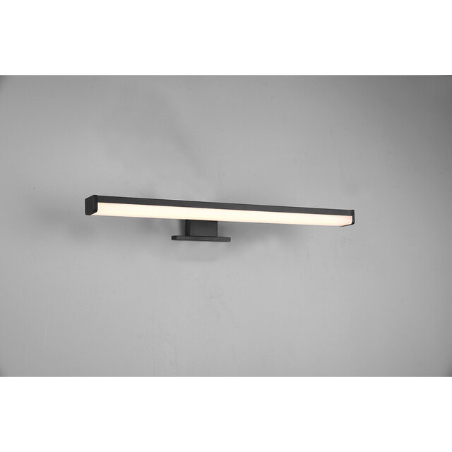 HLW LED LED Mirror Light Matte Black - Warm White 3000K - Splashproof IP44 - 7.5W LED HLW LED LED Mirror Light Matte Black - Warm White 3000K - Splashproof IP44 - 7.5W LED