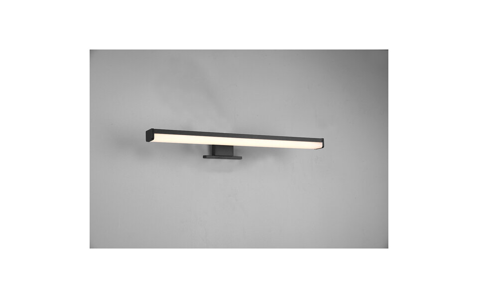 HLW LED LED Spiegelverlichting Mat Zwart - Warm Wit 3000K - Spatwaterdicht IP44 - 7.5W LED