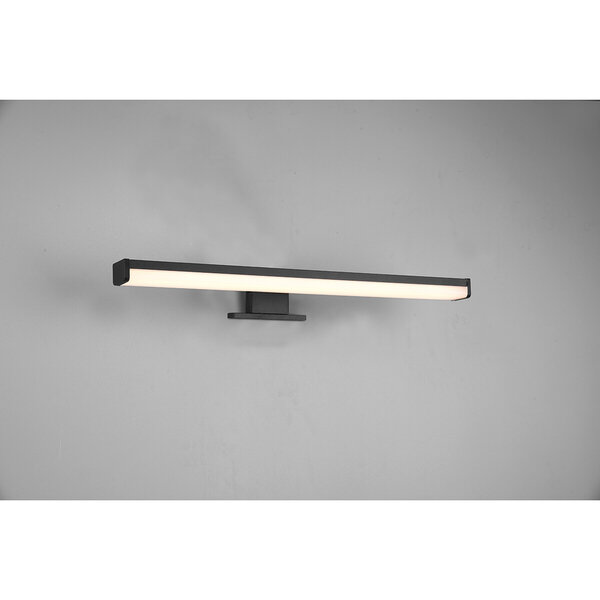 HLW LED LED Spiegelverlichting Mat Zwart - Warm Wit 3000K - Spatwaterdicht IP44 - 7.5W LED HLW LED LED Spiegelverlichting Mat Zwart - Warm Wit 3000K - Spatwaterdicht IP44 - 7.5W LED