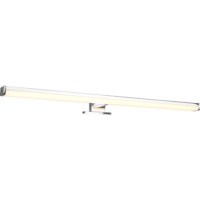 HLW LED LED Spiegelverlichting 11W Warm Wit 3000K Spatwaterdicht IP44 met Glans Chroom