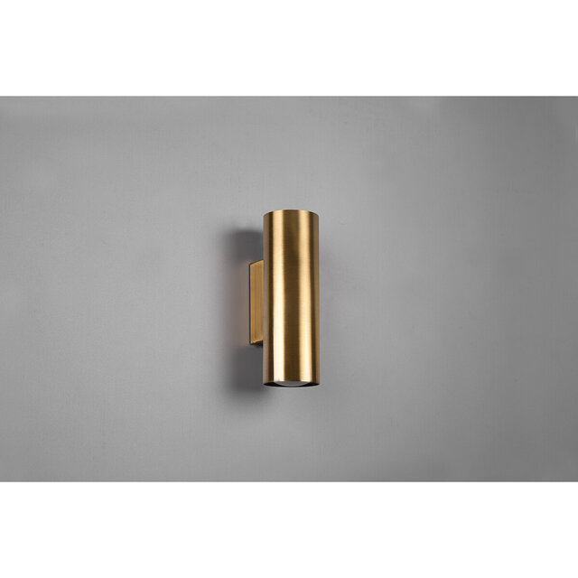 HLW LED LED Wall Lamp Matte Gold with GU10 Fitting - Up & Down Lighting | Trion Milona HLW LED LED Wall Lamp Matte Gold with GU10 Fitting - Up & Down Lighting | Trion Milona