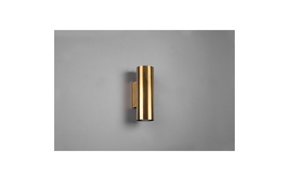 HLW LED LED Wall Lamp Matte Gold with GU10 Fitting - Up & Down Lighting | Trion Milona HLW LED LED Wall Lamp Matte Gold with GU10 Fitting - Up & Down Lighting | Trion Milona