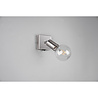 HLW LED LED Wall Spotlight Trion Zuncka - Matte Nickel Aluminum, E27 Fitting, Ideal as LED Spotlight