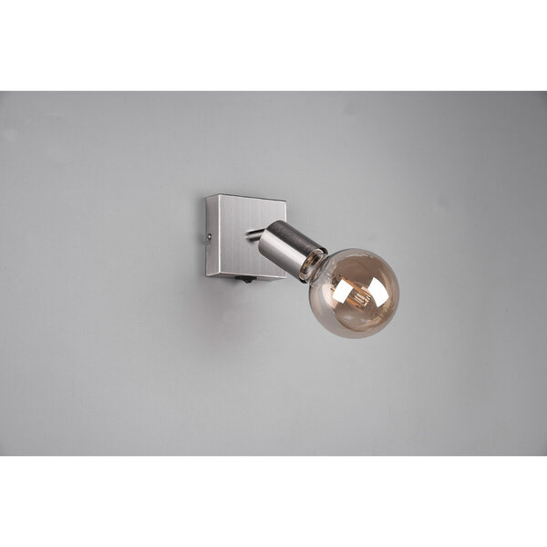 HLW LED LED Wandspot Trion Zuncka - Mat Nikkel Aluminium, E27 Fitting, Ideaal als LED Spot HLW LED LED Wandspot Trion Zuncka - Mat Nikkel Aluminium, E27 Fitting, Ideaal als LED Spot