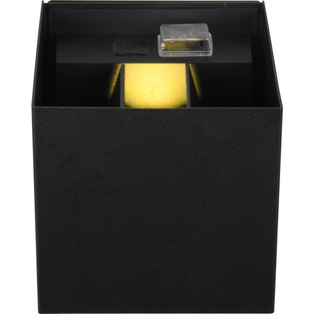 Mat zwarte oplaadbare LED wandlamp met sensor, 5W vermogen en warm wit licht van 3000K Mat zwarte oplaadbare LED wandlamp met sensor, 5W vermogen en warm wit licht van 3000K