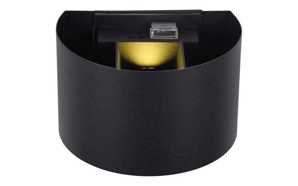 HLW LED LED Wall Lamp Garden Lighting 5W Warm White 3000K With Sensor Matte Black Metal HLW LED LED Wall Lamp Garden Lighting 5W Warm White 3000K With Sensor Matte Black Metal