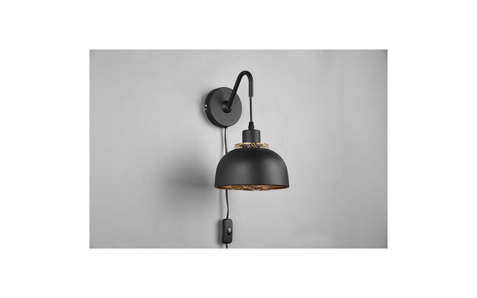 HLW LED LED Wandlamp Trion Palmo - Zwarte Vloerlamp & Wandlamp met E27 Fitting HLW LED LED Wandlamp Trion Palmo - Zwarte Vloerlamp & Wandlamp met E27 Fitting