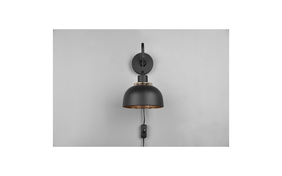 HLW LED LED Wandlamp Trion Palmo - Zwarte Vloerlamp & Wandlamp met E27 Fitting HLW LED LED Wandlamp Trion Palmo - Zwarte Vloerlamp & Wandlamp met E27 Fitting