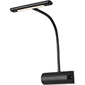 Dimbare LED Vloerlamp en Wandlamp Trion Curty - Mat Zwart, Warm Wit 2700K–3000K, 4W LED