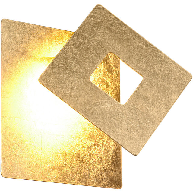 HLW LED LED Wandlamp Trion Marina - Gouden Metalen Vloerlamp - Warm Wit 3000K 6W LED