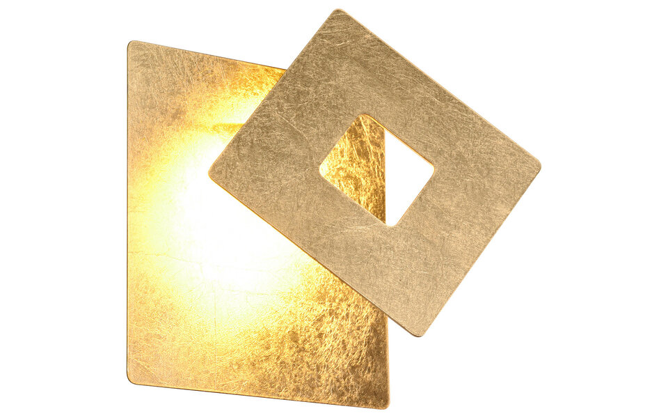 HLW LED LED Wandlamp Trion Marina - Gouden Metalen Vloerlamp - Warm Wit 3000K 6W LED