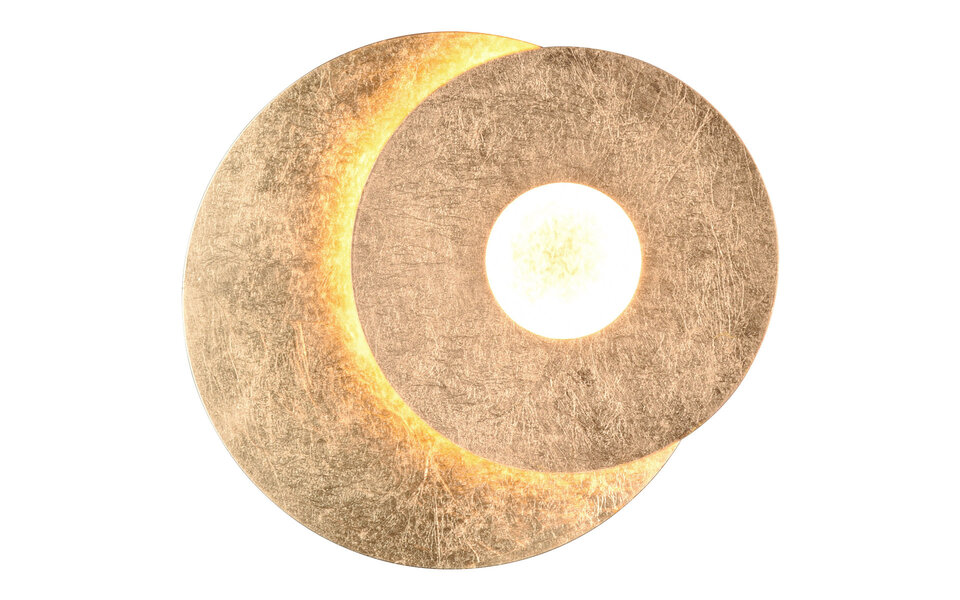 HLW LED LED Wandlamp Trion Marina - Gouden Metalen Vloerlamp 6W Warm Wit 3000K