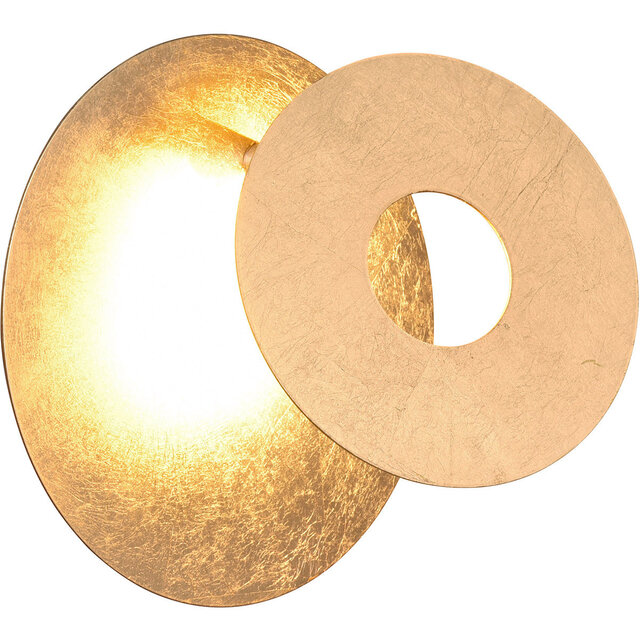 HLW LED LED Wandlamp Trion Marina - Gouden Metalen Vloerlamp 6W Warm Wit 3000K