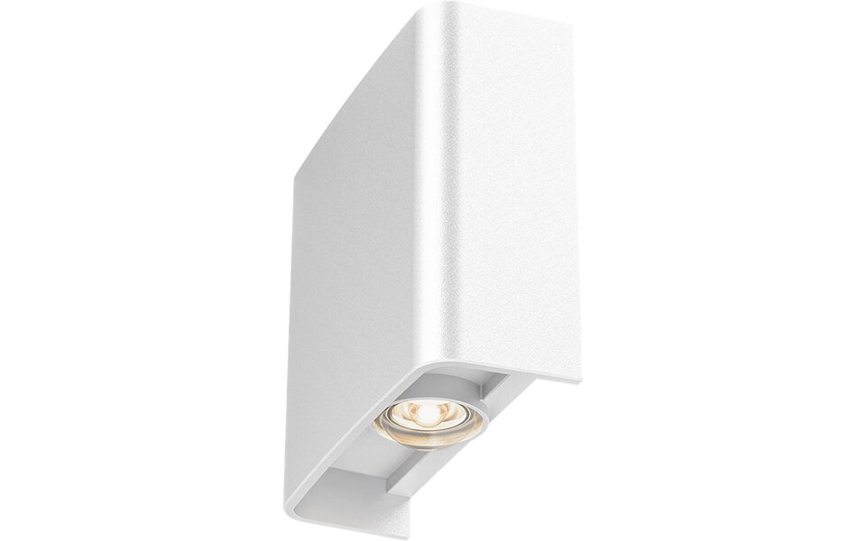 HLW LED LED Wandlamp Brinton Victo - Wit, Waterdicht IP65, 2W Warm Wit 2700-3000K, Beam Angle Verstelbaar HLW LED LED Wandlamp Brinton Victo - Wit, Waterdicht IP65, 2W Warm Wit 2700-3000K, Beam Angle Verstelbaar