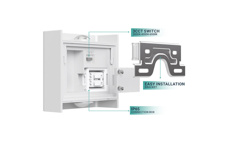 HLW LED LED Wandlamp Brinton Victo - Waterdicht IP65, 2W LED, Beam Angle Verstelbaar, Koud Wit 6000K