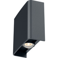 LED wall light | 2W | 4000K (neutral) | IP65 | Up/Down | Anthracite