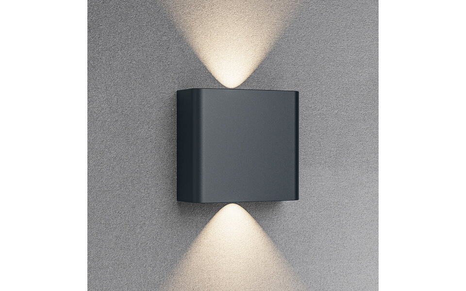 HLW LED LED Wandlamp Brinton Victo - Waterdicht IP65, 2W LED, Neutraal Wit, Verstelbare Beam Angle HLW LED LED Wandlamp Brinton Victo - Waterdicht IP65, 2W LED, Neutraal Wit, Verstelbare Beam Angle