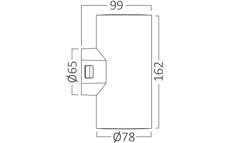 HLW LED LED Wandlamp Brinton Victa 18W - Warm Wit 3000K - IP65 Waterdicht - Voor Binnen & Buiten