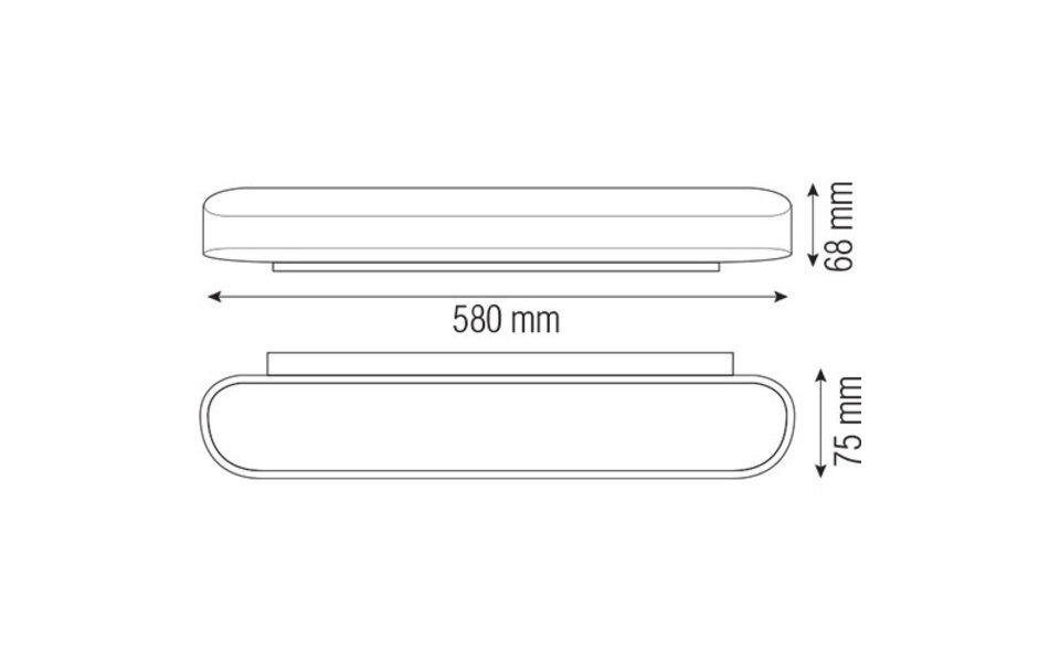 HLW LED Stylish LED Wall Light 18W with Neutral White Light in Matte White Aluminum