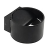 LED wandlamp | 8W | 4200K | Mat zwart | Rond | Aluminium LED wandlamp | 8W | 4200K | Mat zwart | Rond | Aluminium