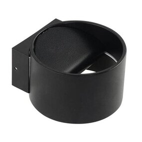 LED wandlamp | 8W | 4200K | Mat zwart | Rond | Aluminium LED wandlamp | 8W | 4200K | Mat zwart | Rond | Aluminium