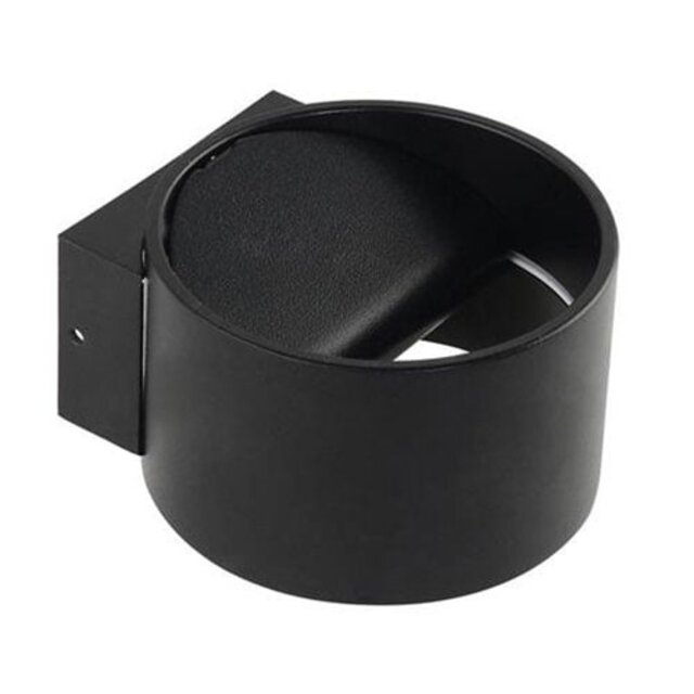 LED wandlamp | 8W | 4200K | Mat zwart | Rond | Aluminium Verlichting per ruimte