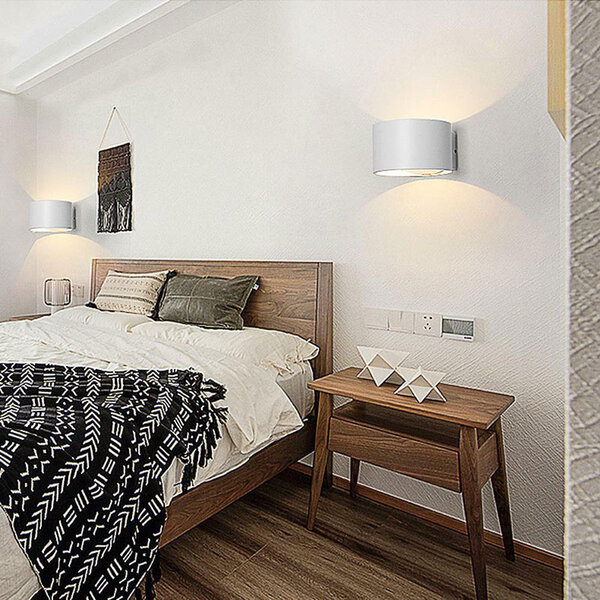 HLW LED Strakke LED Wandlamp 8W met Natuurlijk Wit 4200K - Mat Wit Aluminium HLW LED Strakke LED Wandlamp 8W met Natuurlijk Wit 4200K - Mat Wit Aluminium