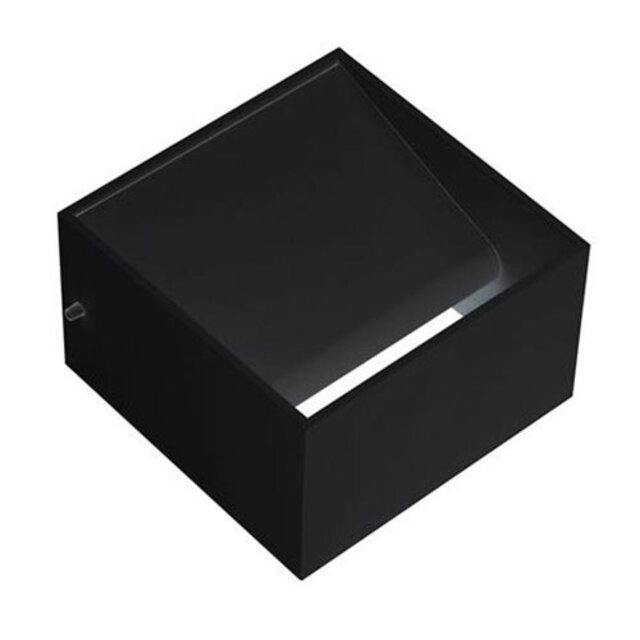 LED wandlamp | 8W | 4200K | 520 lm | Vierkant | Mat Zwart Verlichting per ruimte