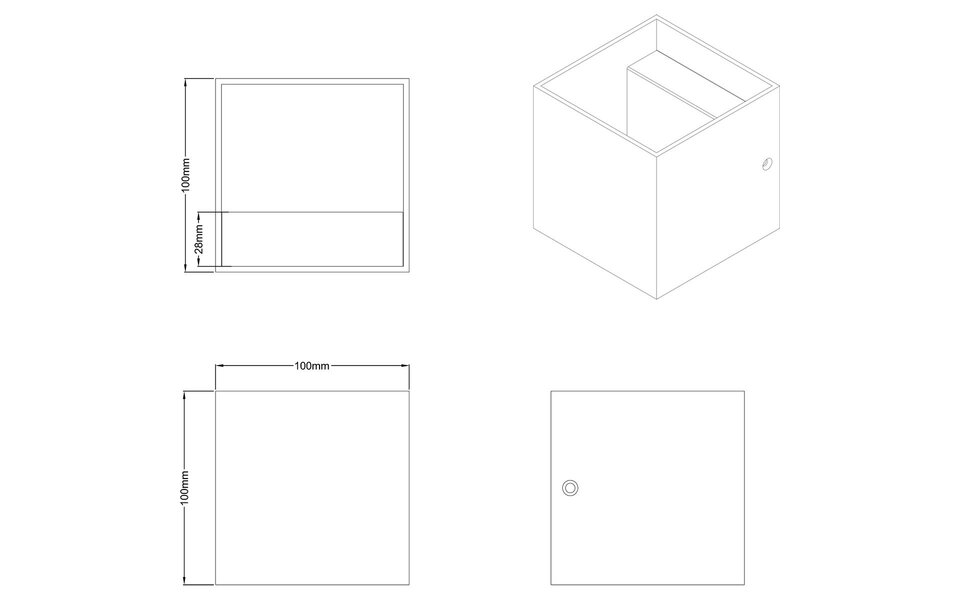 HLW LED LED Wall Lamp Trion Loacy 4W - Warm White 2700K–3000K - Matte Black Aluminum HLW LED LED Wall Lamp Trion Loacy 4W - Warm White 2700K–3000K - Matte Black Aluminum