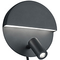 LED Wall Lamp Trion Marano - 8W Warm White 3000K - Matte Black Aluminum