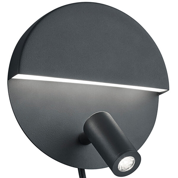 HLW LED LED Wandlamp Trion Marano - 8W Warm Wit 3000K - Mat Zwart Aluminium HLW LED LED Wandlamp Trion Marano - 8W Warm Wit 3000K - Mat Zwart Aluminium