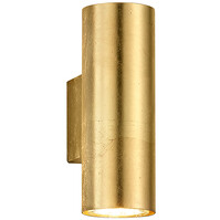LED wall lamp | 2xGU10 (up to 35W) | Matte gold | Round | Up/Down