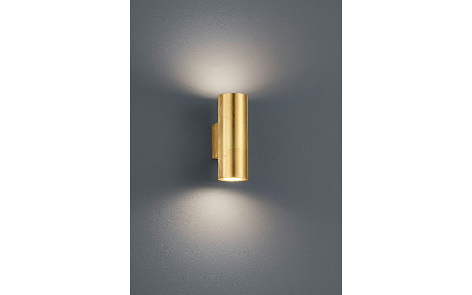 HLW LED LED Wandlamp Trion Clona met GU10 Fitting - Rond Mat Goud Aluminium
