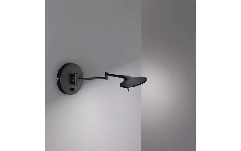 HLW LED LED Wandlamp 8W Dimbaar - Zwarte & Witte Vloerlamp, Warm Wit 2700K–3000K HLW LED LED Wandlamp 8W Dimbaar - Zwarte & Witte Vloerlamp, Warm Wit 2700K–3000K