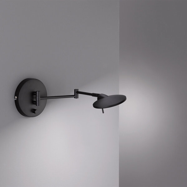 HLW LED LED Wandlamp 8W Dimbaar - Zwarte & Witte Vloerlamp, Warm Wit 2700K–3000K HLW LED LED Wandlamp 8W Dimbaar - Zwarte & Witte Vloerlamp, Warm Wit 2700K–3000K