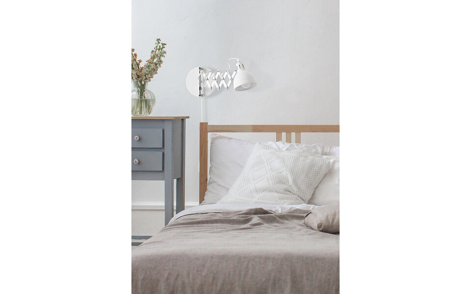 HLW LED LED Wall Lamp Matte White - Trion Sicano, Adjustable & E14 Fitting, Aluminum HLW LED LED Wall Lamp Matte White - Trion Sicano, Adjustable & E14 Fitting, Aluminum