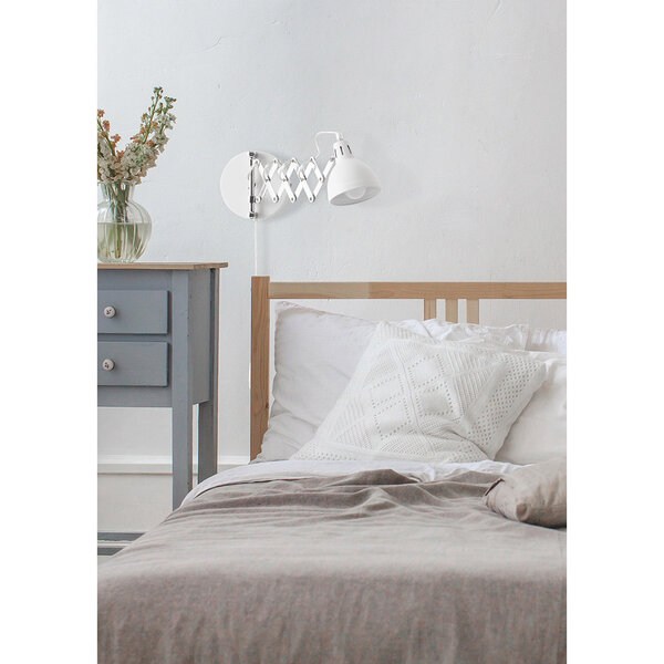 HLW LED LED Wandlamp Mat Wit - Trion Sicano, Verstelbaar & E14 Fitting, Aluminium HLW LED LED Wandlamp Mat Wit - Trion Sicano, Verstelbaar & E14 Fitting, Aluminium