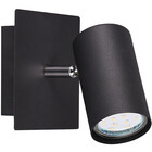 HLW LED Black LED Floor Lamp & Wall Spot with GU10 Fitting - Durable Aluminum