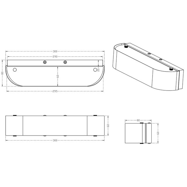 Matgrijze LED wandlamp 6W met warmwit licht 3000K en licht naar boven en onder Matgrijze LED wandlamp 6W met warmwit licht 3000K en licht naar boven en onder