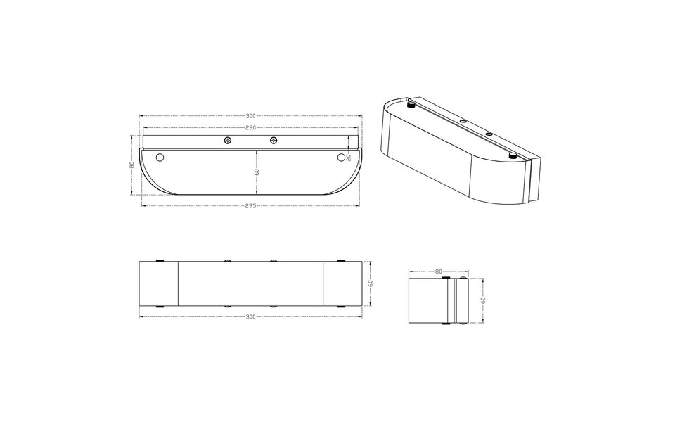 HLW LED LED Wandlamp 6W | Warm Wit 2700K–3000K | Beam Angle Verstelbaar | Mat Grijs Aluminium