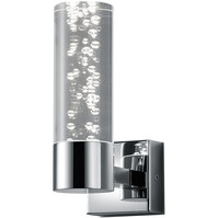LED wall lamp | 3W | 3000K Warm white | Gloss chrome | IP44