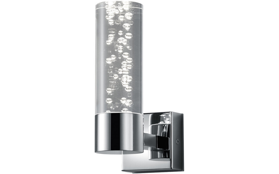 HLW LED LED Wall Light 3W Warm White 2700K–3000K - Gloss Chrome, Aluminum & OSRAM LEDs