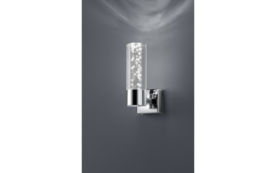 HLW LED LED Wall Light 3W Warm White 2700K–3000K - Gloss Chrome, Aluminum & OSRAM LEDs