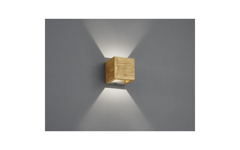 HLW LED Dimmable LED Wall Lamp 4W Warm White 3000K - Matte Brown Natural Wood & OSRAM LEDs HLW LED Dimmable LED Wall Lamp 4W Warm White 3000K - Matte Brown Natural Wood & OSRAM LEDs