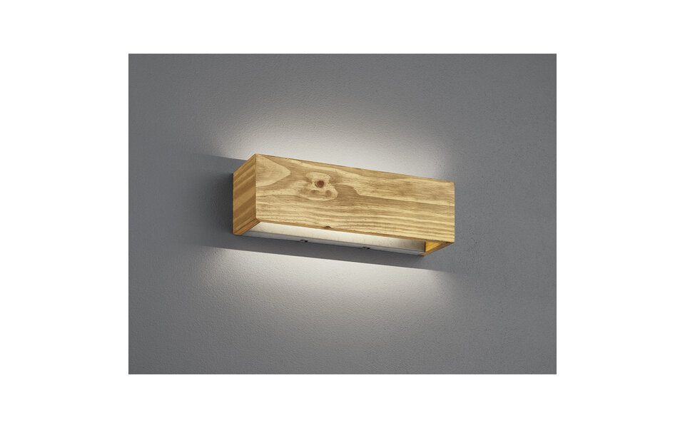 HLW LED Dimmable LED Wall Lamp 13W - Warm White 2700K-3000K, Adjustable Beam Angle, Wooden Floor Lamp